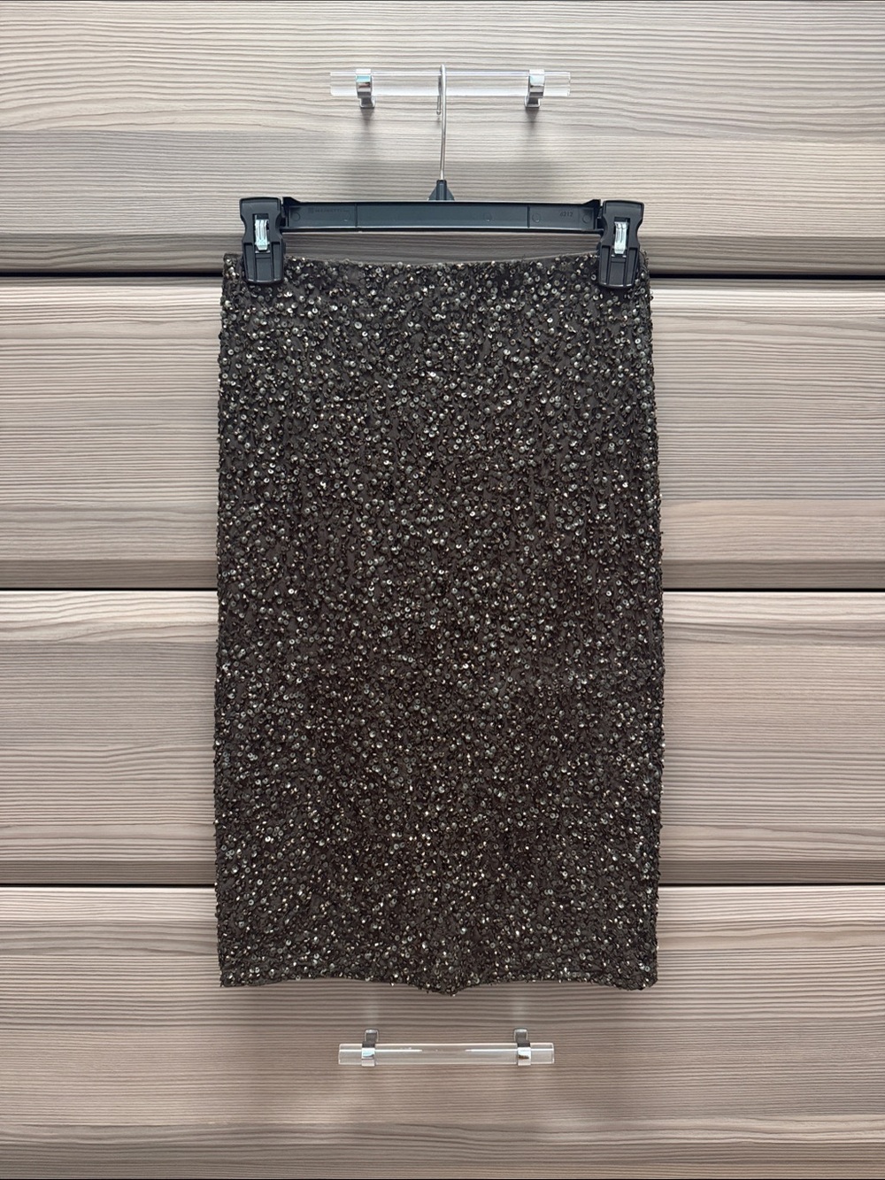 Alice + Olivia Green Sequin Pencil Skirt